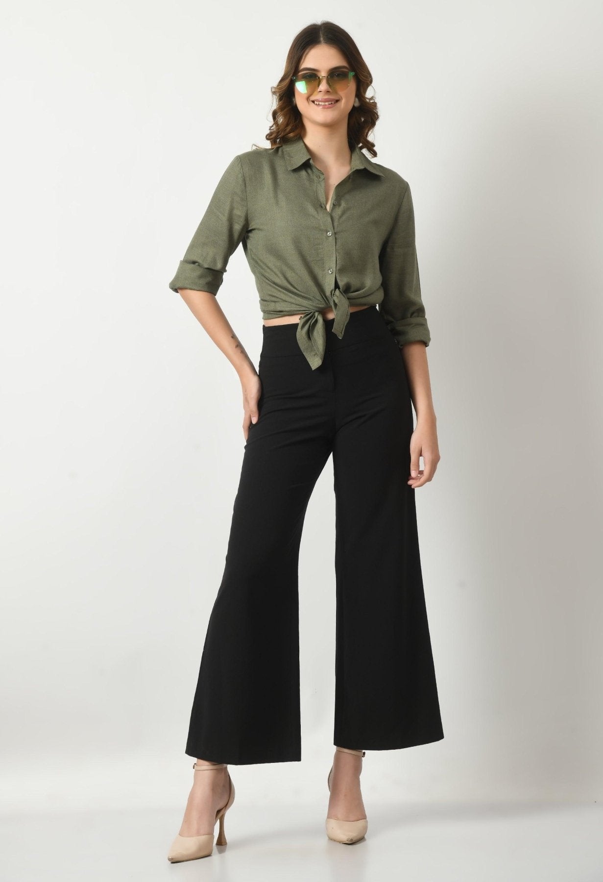 100% Viscose Full Sleeve Casual Shirt for Women - SMERA MART