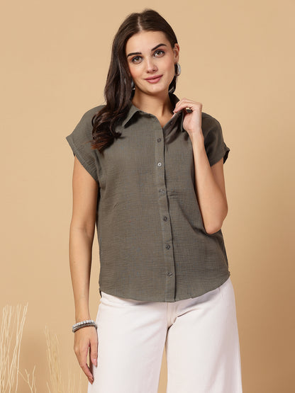 Women Casual Shirt Loose Fit Extra Comfort Shirt