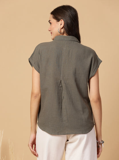 Women Casual Shirt Loose Fit Extra Comfort Shirt
