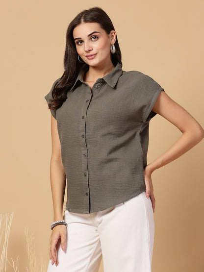Women Casual Shirt Loose Fit Extra Comfort Shirt